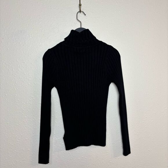 The Drop Women's Amy Fitted Turtleneck Ribbed Sweater Size Medium NWT - Picture 5 of 6